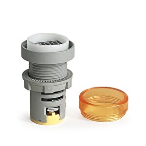 Mini Dijital Voltmetre 22mm Ac 60-500v Led Sarı Işık