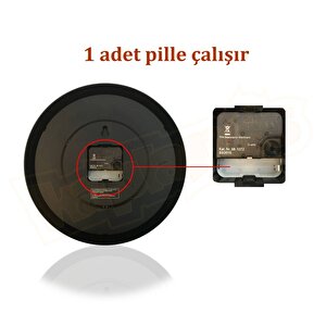 Duvar Saati Termometre Nem Ölçer