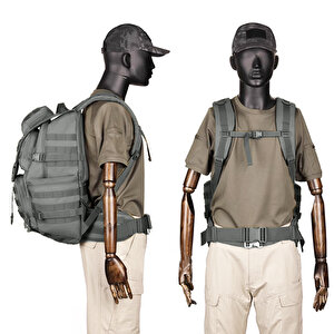 Protector Plus 50l Su Geçirmez Outdoor Sırt Çantası Sportif Gri