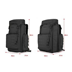 Protector Plus 408 Kamp Dağ Sırt Çantası 75+10l Siyah