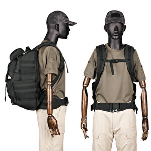 Protector Plus 50l Su Geçirmez Outdoor Sırt Çantası Sportif Siyah