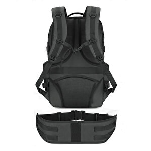 Protector Plus 50l Su Geçirmez Outdoor Sırt Çantası Sportif Siyah