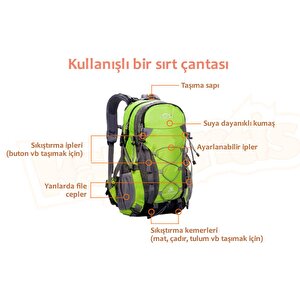 Dağcı Sırt Çantası 30l 443 (yeşil)