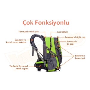 Dağcı Sırt Çantası 30l 443 (yeşil)