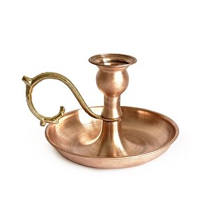 Alem Bakır Mumluk Şamdan Skoç
