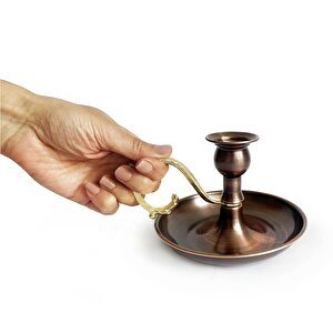 Alem Bakır Mumluk Şamdan Oksit