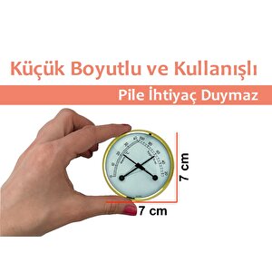 Tfa Mekanik Mini Oda Termometre Nem Ölçer