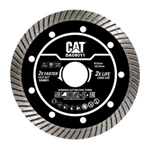 Da09011 115mm Profesyonel Beton, Tuğla, Parke Taşı Elmas Kesme Diski (turbo Kanallı Kenar)