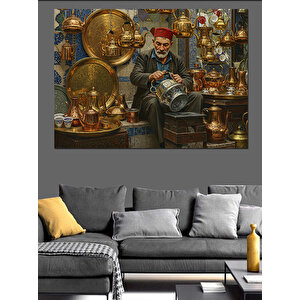 Kalaycının Renkli Dünyası Dekoratif Kanvas - Mdf Ahşap Tablo