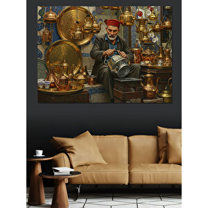 Kalaycının Renkli Dünyası Dekoratif Kanvas - Mdf Ahşap Tablo