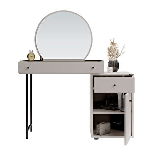 Dior Aynalı Makyaj Masası-vizon 108x130x47 Cm