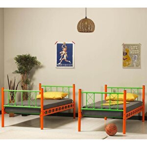 Reyo Carme Genç Çocuk Odası Metal Ranza Ve Karyola 90x200