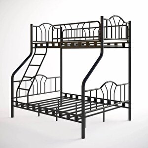 Reyo İmaj 3 Kişilik Ebeveyn 3'lü Metal Ranza Siyah   90x190 / 140x190
