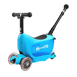 Micro Mini2go Deluxe Plus 3 Tekerlekli Scooter Blue Mavi