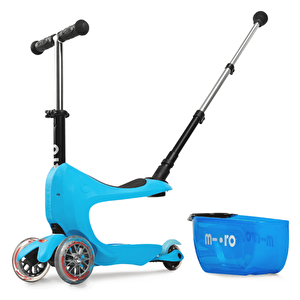 Micro Mini2go Deluxe Plus 3 Tekerlekli Scooter Blue Mavi