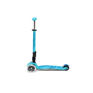 Maxi Micro Deluxe Foldable Bright Blue Led Scooter