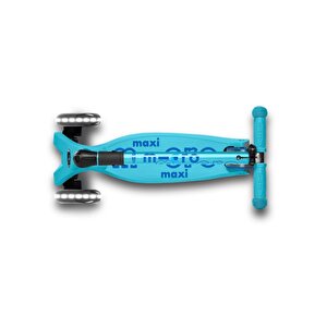 Maxi Micro Deluxe Foldable Bright Blue Led Scooter