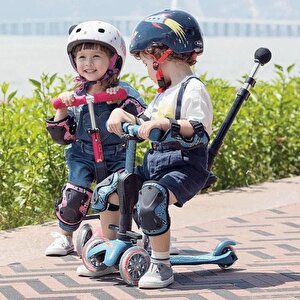 Micro Mini Micro 3in1 Deluxe 3 Tekerlekli Scooter Mavi