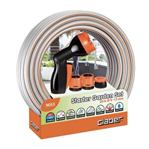 Claber 9053 Hortum Başlangıç Seti Silver Garden Set 20 Mt, 9-13 Mm