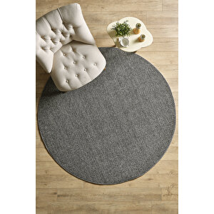 Modern Desenli Cool Halı Sisal Halı Bukleli Halı Gri Halı Düz Renk Halı Salon Halısı Yuvarlak 160x160 cm