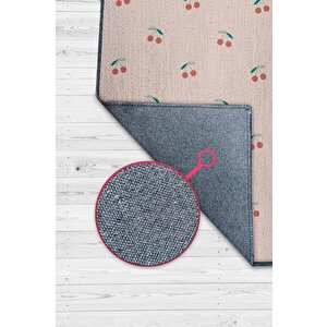 Kiraz Kırmızı Halı Minimal Salon Halısı Renkli Mutfak Halısı Tarz Oturma Odası Halı 100x150 cm
