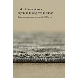 Boho Karo Desen Gri Elit Bukleli Sisal Halı Salon Oturma Odası Dış Mekan Halısı Dayanıklı