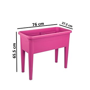 So-ab03 Dekoratif Ayaklı Bahçe Yetiştirme Saksı 60 Litre No 3 Vişne