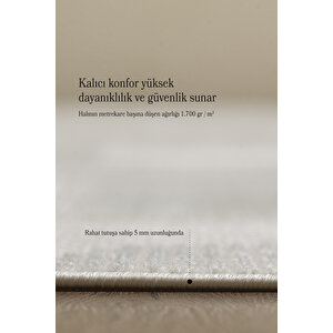 Modern Halı Yıkanabilir Halı Kaymaz Tabanlı Halı Salon Halısı Mutfak Halısı Sisal Halı Krem Halı