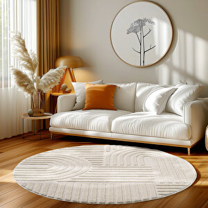Modern Halı Cool Halı Krem Halı Düz Renk Halı Salon Halısı Mutfak Halısı Yıkanabilir Halı Oval Halı