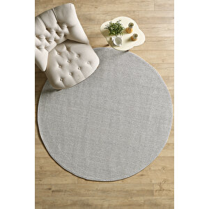 Modern Desenli Cool Halı Sisal Halı Bukleli Halı Gümüş Halı Düz Renk Halı Salon Halısı Yuvarlak 200x200 cm