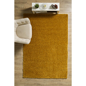 Post Peluş Uzun Tüylü Gold Shaggy Oturma Odası Salon Çocuk Odası Halısı Toz Vermez 200x290 cm