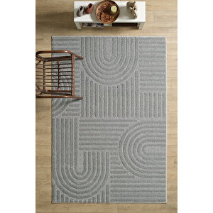 Modern Halı Cool Halı Gri Halı Düz Renk Halı Salon Halısı Mutfak Halısı Yıkanabilir Halı Peluş Halı 200x290 cm