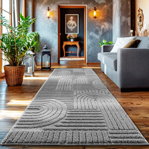 Modern Halı Cool Halı Gri Halı Düz Renk Halı Salon Halısı Mutfak Halısı Yıkanabilir Halı Peluş Halı