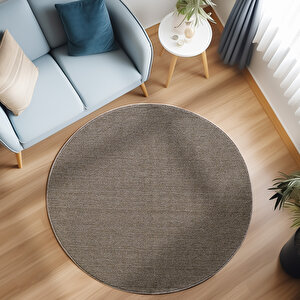 Modern Desenli Cool Halı Sisal Halı Bukleli Halı Kahve Halı Düz Renk Halı Salon Halısı Yuvarlak 160x160 cm