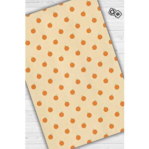 Portakal Desenli Turuncu Minimal Salon Halısı Renkli Mutfak Halısı Tarz Oturma Odası Halısı 80x120 cm