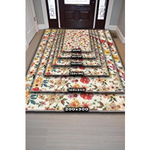 Homshtag 3d Çiçekler Koyu Renk Halı Çiçekli Salon Halısı Modern Oturma Odası Halısı Şık Siyah Halı