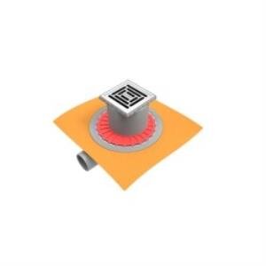Master X Yalıtımlı Noktasal Su Gideri, 10x10cm, Mat Satine, 47h0026000000003