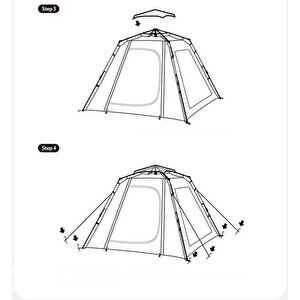 Naturehike Ango Picnic Otomatik Kurulum 3 Kişilik Çadır