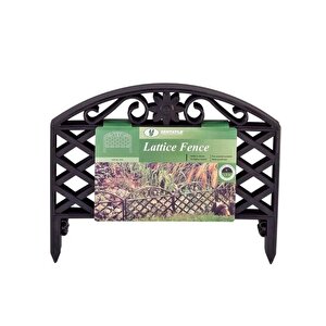 Sy-5994 Lattice Plastik Bahçe Çiti Siyah 45x34 Cm 4'lü Set