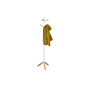 Handy Mate Valencia Masif Askılık-Beyaz-Naturel 46x176x46 Cm