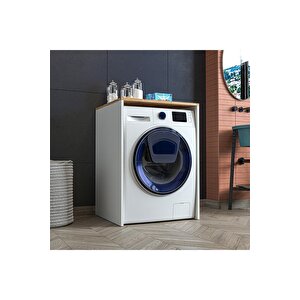 Çamaşır Makinası Alt Dolabı Mdf Çam Desen