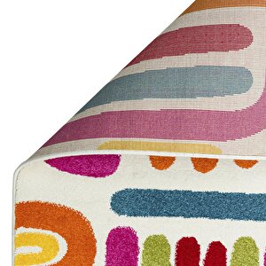 Cool Kids 20 Renkli Çocuk Odası Halısı Hav Toz Vermez Yumuşak Dokulu Bebek Odası Halısı 160x230 cm