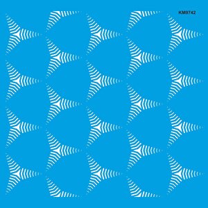 Geometrik Stencil - Boyama Şablonu 100x100cm