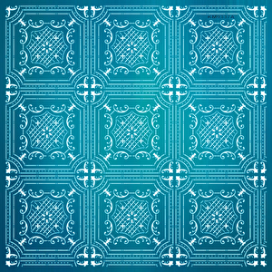 Geometrik Duvar Deseni  Stencil - Boyama Şablonu