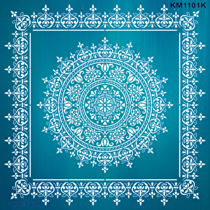 Dairesel Damask Desen Stencil - Boyama Şablonu 0,35 mm