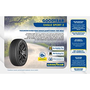 205/60r16 92v Eagle Sport 2 Oto Yaz Lastiği (üretim: 2025)