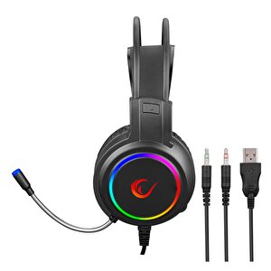 Rampage Argenti Km-404 Rainbow Aydınlatmalı Usb Gaming Q Klavye+kulaklık+mouse+mousepad
