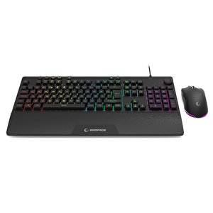 Rampage Eclipse Q Türkce Rgb Kablolu Oyuncu Klavye Mouse Seti