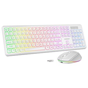 Km-319bt Q Türkçe Rgb Kablosuz Oyuncu Klavye Mouse Seti