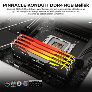 Pinnacle Pkmd4u32c16chb32g 32gb Ddr4 3200mhz 2rx8 Cl16 Rgb Masaüstü Ram